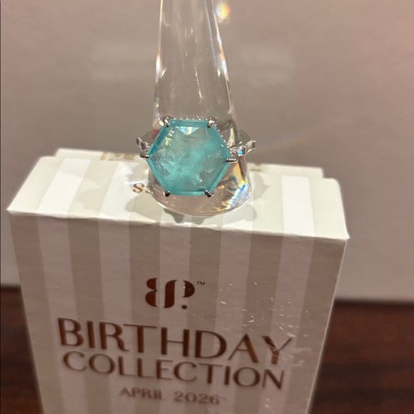 Bomb Party Jewelry - Mental Heath Color change  Aqua on Rhodium Ring